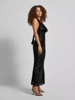 Вечернее платье с отделкой пайетками модель «Рио» Amy Lynn, черный