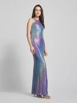 Вечернее платье с отделкой пайетками по всей поверхности Swing, сиреневый