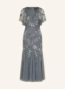 Вечернее платье с пайетками Adrianna Papell, серый