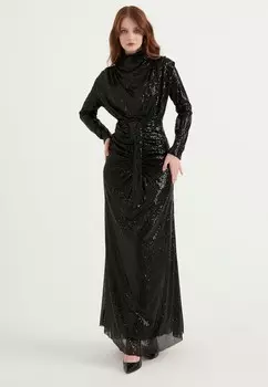 Вечернее платье с пайетками Herita, черный