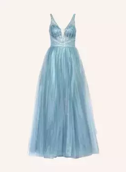 Вечернее платье с пайетками и драгоценными камнями Hey Kyla, бирюзовый