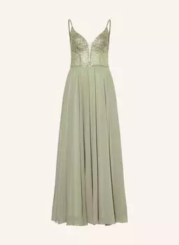 Вечернее платье с пайетками и драгоценными камнями Hey Kyla, хаки