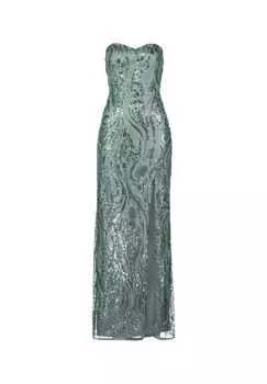 Вечернее платье с пайетками Vera Mont, серый
