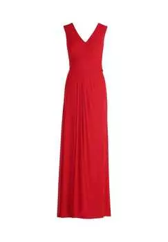 Вечернее платье с V-образным вырезом Vera Mont, красный