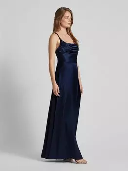 Вечернее платье с водопадным вырезом Hey Kyla, темно-синий