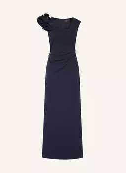 Вечернее платье с воланами Vera Mont, синий