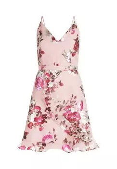 Вечернее платье с воланом Vera Mont, цвет Ros/Pink