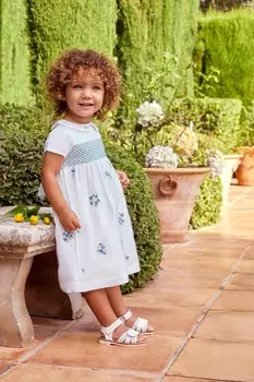 Вечернее платье с воротником для девочек JoJo Maman Bb Peter Pan Jojo Maman Bb, белый