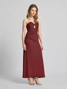 Вечернее платье с вырезом сердечком Forever New, шоколадный