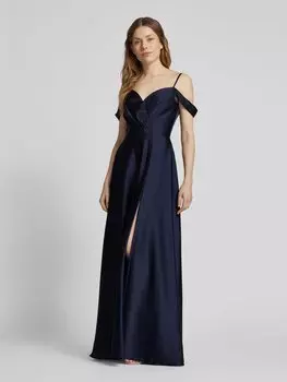 Вечернее платье с вырезом сердечком Laona, темно-синий