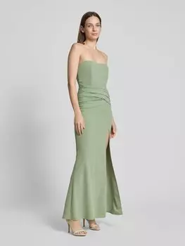 Вечернее платье с вырезом сердечком модель 'ANIA' SISTAGLAM, зеленый