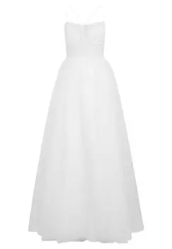 Вечернее платье с вышивкой Vera Mont, белый