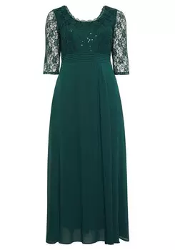 Вечернее платье SHEEGO, изумруд