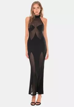 Вечернее платье Sierra Halter Neck OW Collection, черный