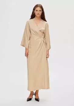 Вечернее платье SLFTYRA Selected Femme, кукурузный стебель