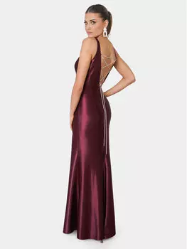 Вечернее платье slim fit Illuminate, бургундия