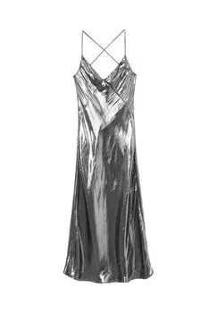 Вечернее платье Slip Calliope, серебро