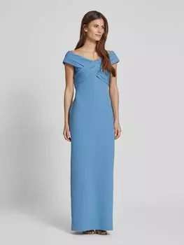 Вечернее платье со складками модель 'IRENE' Lauren Ralph Lauren, светло-голубой