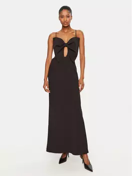 Вечернее платье стандартного кроя Bardot, черный