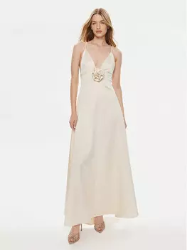 Вечернее платье стандартного кроя Kontatto, бежевый