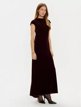 Вечернее платье стандартного кроя Max&Co., красный