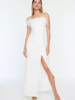 Вечернее платье Trendyol, белый
