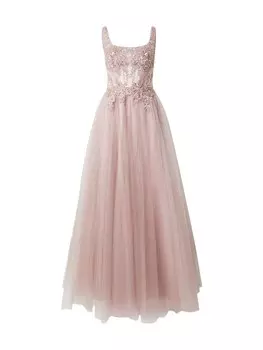 Вечернее платье Unique, цвет Cappuccino