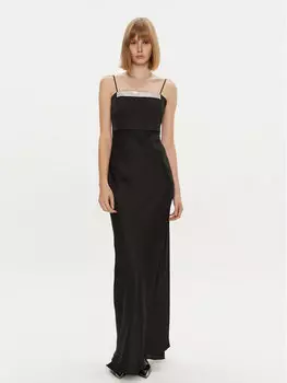 Вечернее платье узкого кроя Simona Corsellini, черный