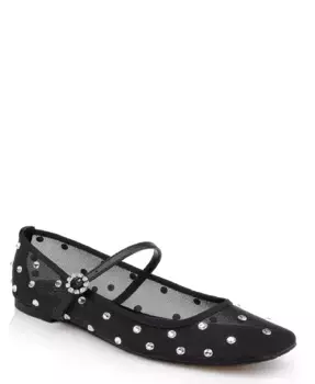 Вечерние балетки Kaya Ballerina Jewel Badgley Mischka, черный