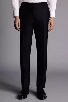 Вечерние брюки узкого кроя Charles Tyrwhitt, черный