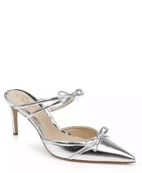 Вечерние мюли Klarise II Jewel Badgley Mischka, серебро