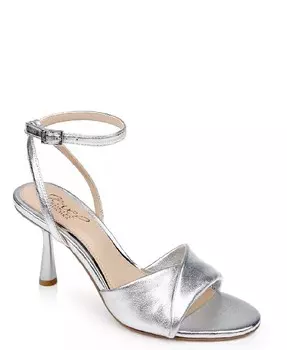 Вечерние сандалии Kaia Dress Jewel Badgley Mischka, серебро
