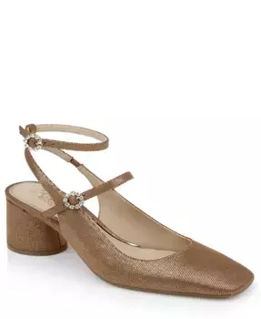 Вечерние туфли Keilani Maryjane Jewel Badgley Mischka, коричневый/бежевый