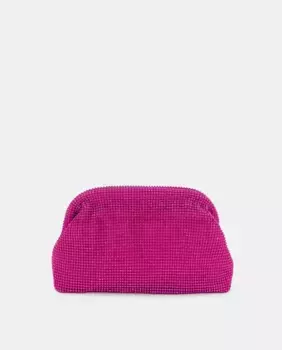 Вечерний клатч со стразами Menbur, фуксия