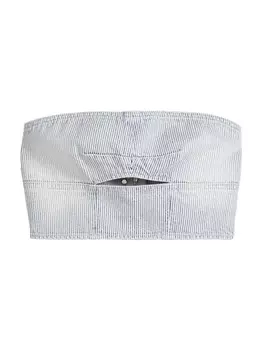 Вечерний топ Bershka Top, цвет navy/pastel blue