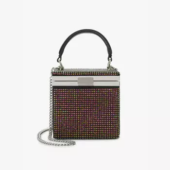 Вечерняя микро-сумка Everlong со стразами Dune, черный