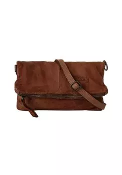 Вечерняя сумка из натуральной кожи, производство Италия Cluty, цвет Cognac