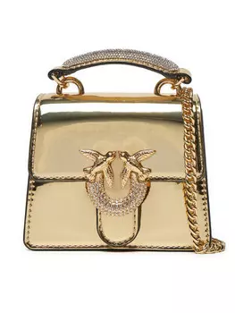 Вечерняя сумка PINKO Love One Top Handle Micro Light AI 24-25 PLTT 102740 A1JD Goldfarben, золотой