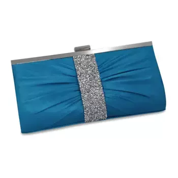 Вечерняя сумка Tax "Атласный вид с отделкой стразами" Steuer, синий