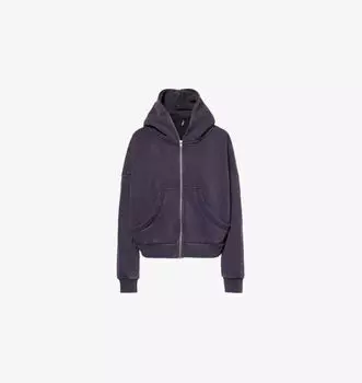 Вечная хлопковая толстовка с капюшоном на молнии Entire Studios, черный