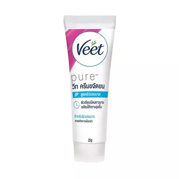 Veet Крем для депиляции Pure Aloe Vera для чувствительной кожи, 25 г. и , White