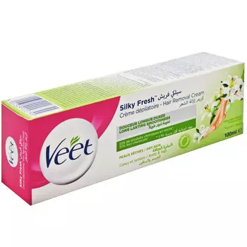 Veet, Крем для депиляции Silky Fresh, для сухой кожи, 100 мл