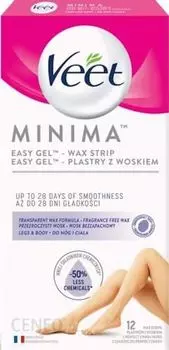 Veet Minima пластыри для депиляции, 12 шт.