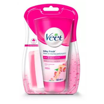 Veet Mleczko z Lotosu i Jamin крем для депиляции для сухой кожи в душе, 135 мл