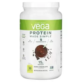 Vega Plant-Based Protein Made Simple темный шоколад 1,03 кг (2 фунта)