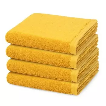 Vegan Life 4 X Набор полотенец Vossen im Set, 50x1x100 см цвет salamander