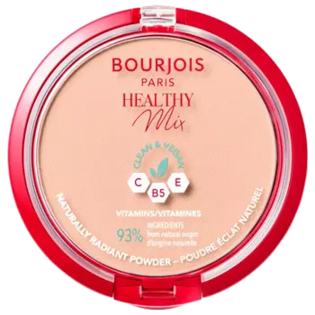 Веганская матирующая пудра для лица 03 розово-бежевый Bourjois Healthy Mix, 10 гр