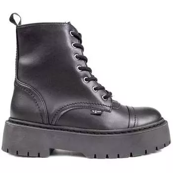 Веганские ботинки на платформе из огуречника V.Gan, черный