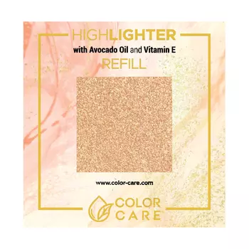 Веганский хайлайтер - сменный блок - 04 персиковый Color Care Universal, 8 гр
