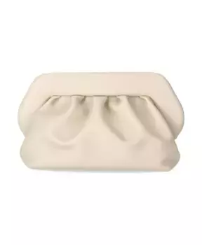 Веганский клатч с золотой фурнитурой Themoir, бежевый